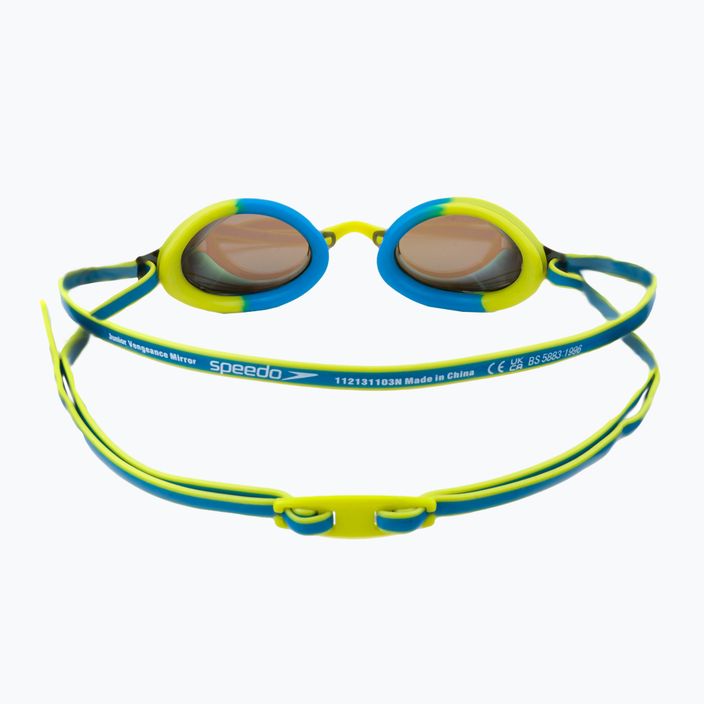 Okulary do pływania dziecięce Speedo Vengeance Mirror pool blue/atomic lime/ocean blue 4