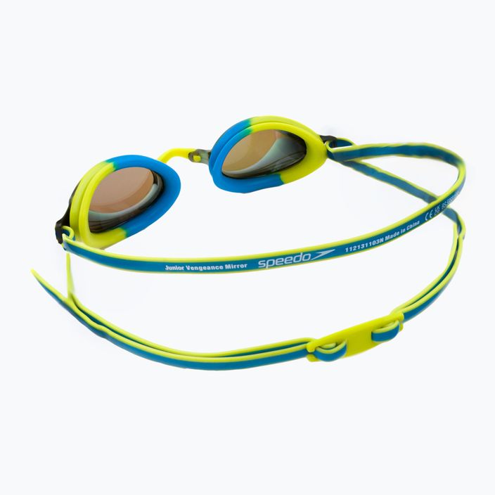 Okulary do pływania dziecięce Speedo Vengeance Mirror pool blue/atomic lime/ocean blue 5