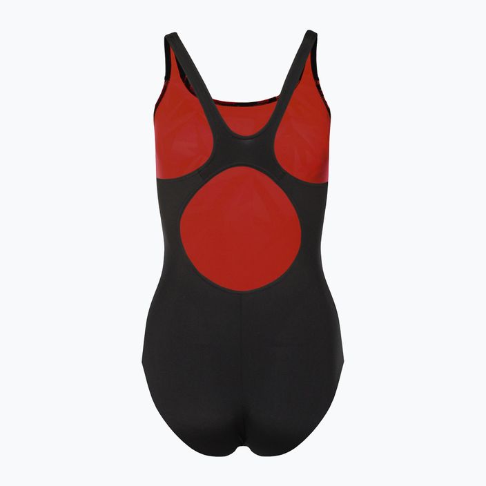 Strój pływacki jednoczęściowy damski Speedo Hyperboom Placement Muscleback black/lava red/siren 8