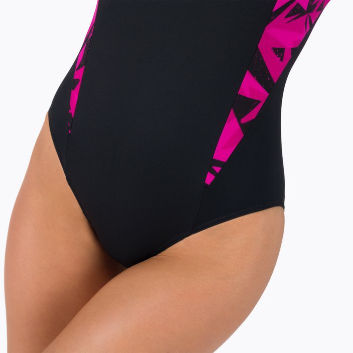 Strój pływacki jednoczęściowy damski Speedo Hyperboom Splice Muscleback black/pink/ecstatic 5