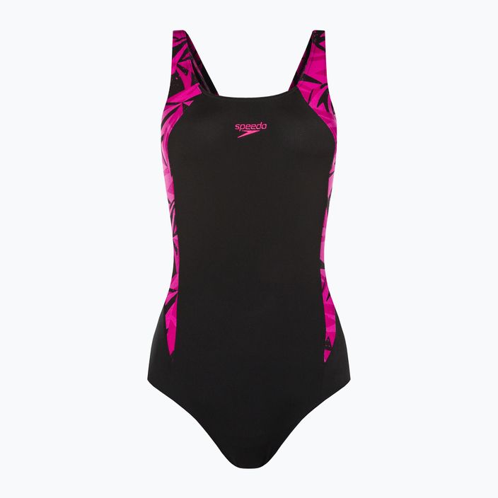 Strój pływacki jednoczęściowy damski Speedo Hyperboom Splice Muscleback black/pink/ecstatic 8