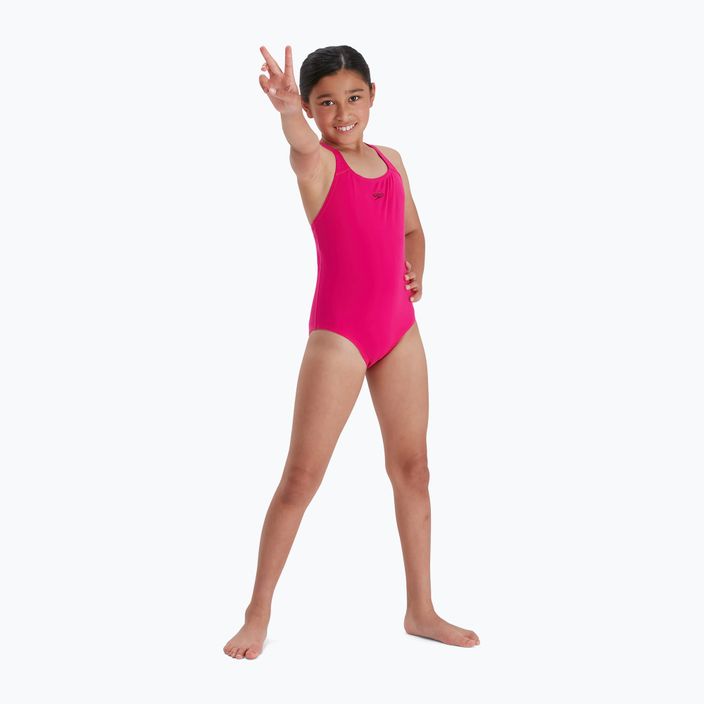 Strój pływacki jednoczęściowy dziecięcy Speedo Eco Endurance+ Medalist electric pink 5