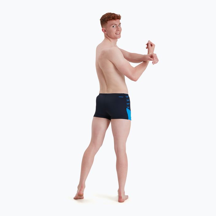 Bokserki pływackie męskie Speedo Boom Logo Splice true navy/bondi blue 5