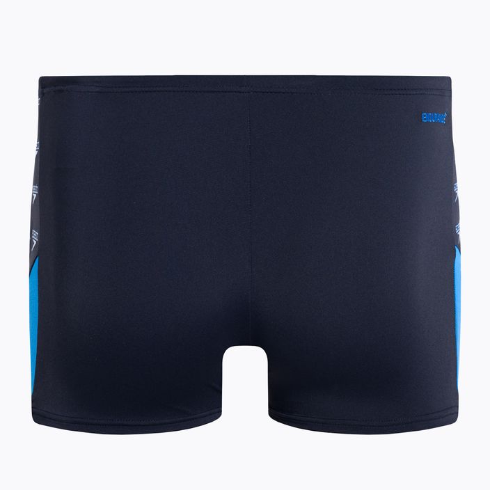 Bokserki pływackie męskie Speedo Boom Logo Splice true navy/bondi blue 2