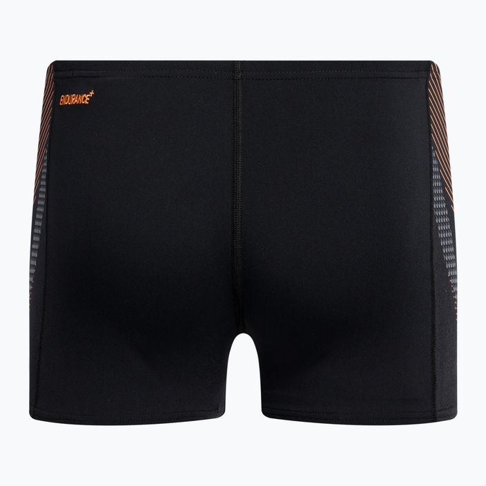 Bokserki pływackie męskie Speedo Tech Panel black/papaya punch/usa charcoal 2