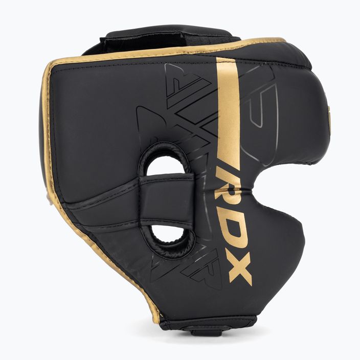 Kask bokserski RDX F6 matte golden 2