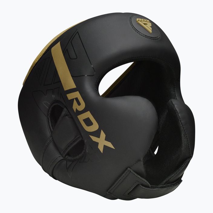 Kask bokserski RDX F6 matte golden 7