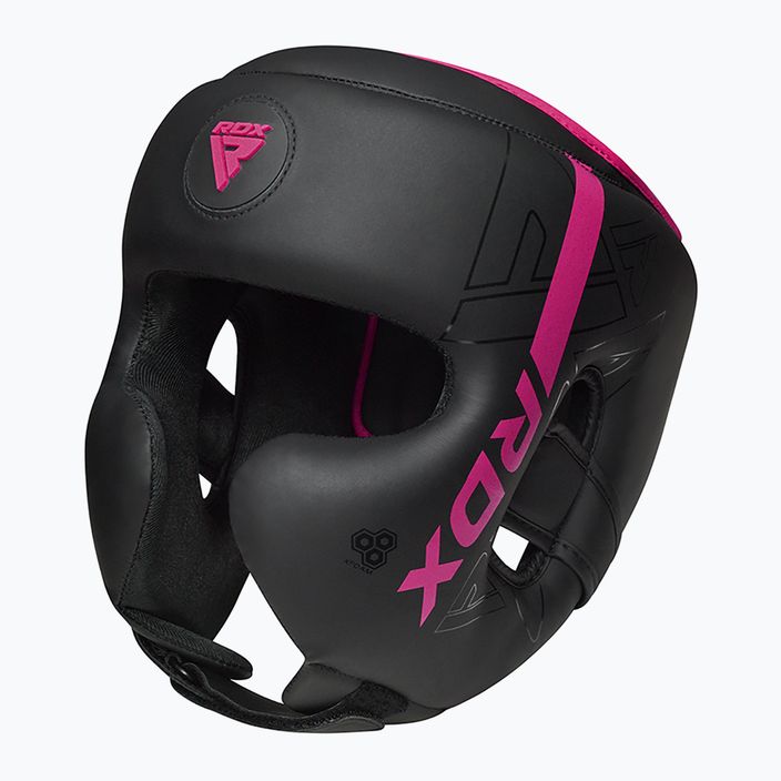 Kask bokserski RDX F6 Kara Head Guard pink 2