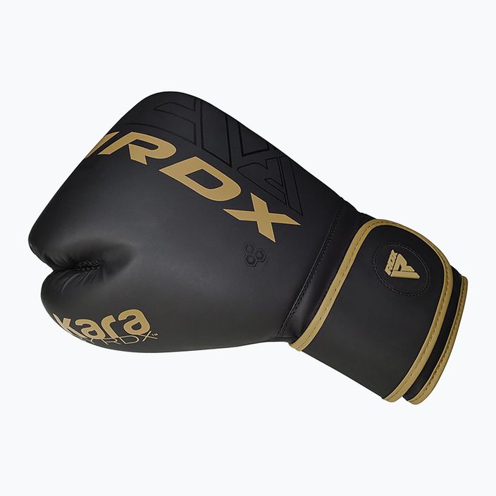 Rękawice bokserskie RDX F6 matte golden 9