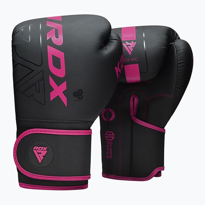 Rękawice bokserskie RDX F6 matte pink 8