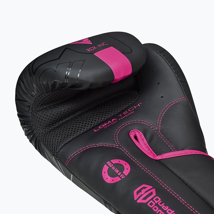 Rękawice bokserskie RDX F6 matte pink 12