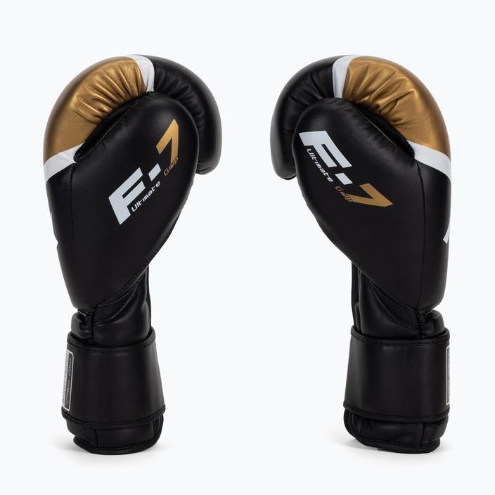 Rękawice bokserskie RDX BGR-F7 black golden 4