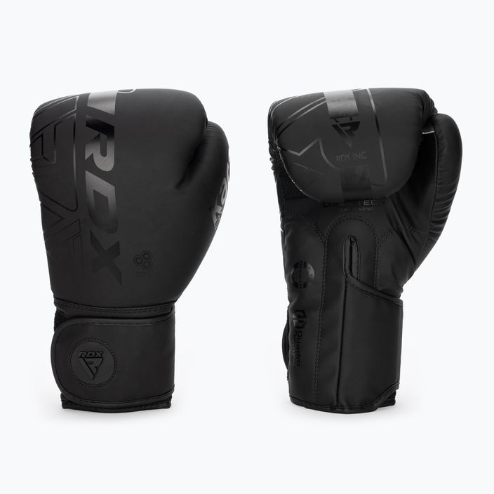 Rękawice bokserskie RDX F6 matte black 3