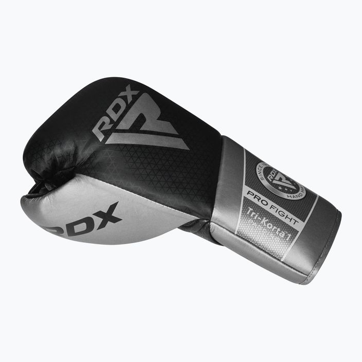 Rękawice bokserskie RDX K1 Mark Pro Fight Boxing silver 3