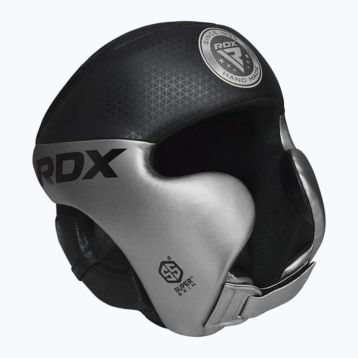 Kask bokserski RDX L1 Mark Pro Cheek Boxing Training Head Guard silver 2