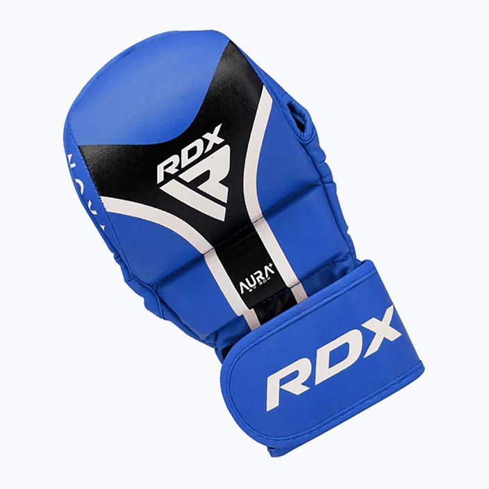 Rękawice grapplingowe RDX Grappling Shooter Aura Plus T-17 blue 2