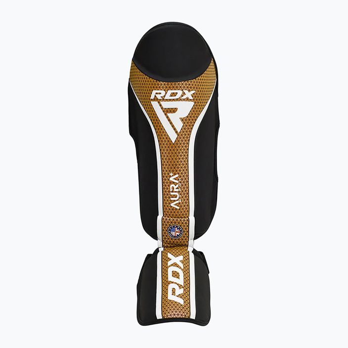 Ochraniacze piszczeli i stóp RDX Shin Instep Aura Plus T-17 golden 2