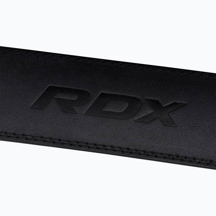 Pas do podnoszenia ciężarów RDX Belt 4" Leather black 6