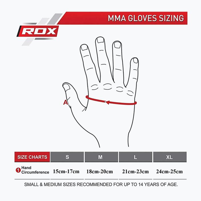 Rękawice grapplingowe RDX Grappling Glove REX T6 Plus red 6