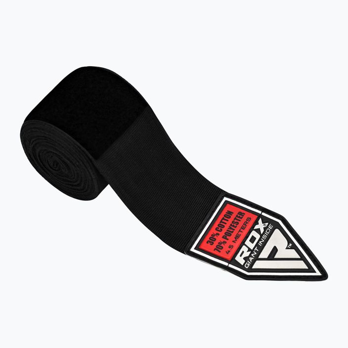 Bandaże bokserskie RDX Hand Wraps Plus 450 cm black 2