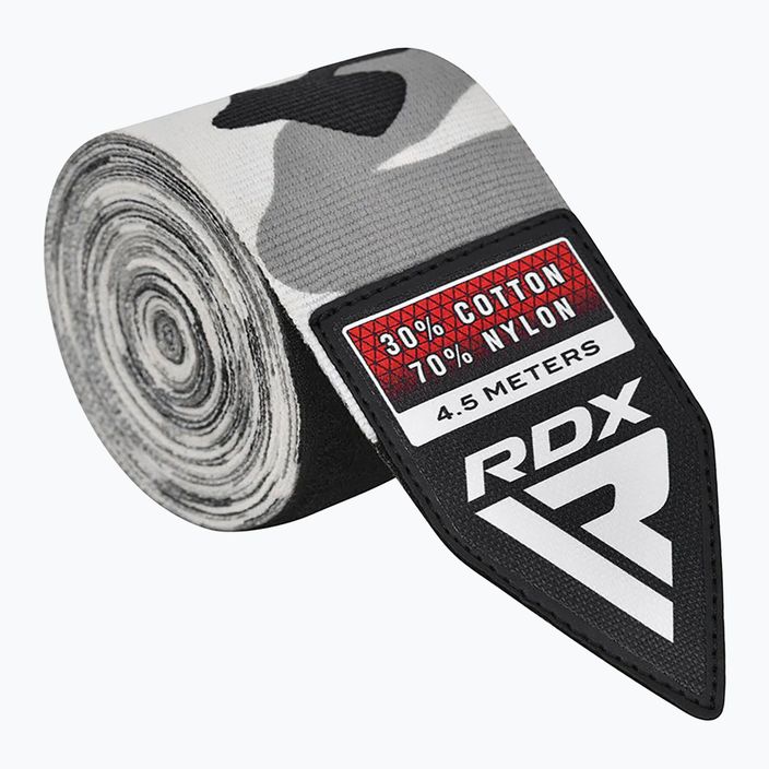 Bandaże bokserskie RDX Hand Wraps Plus 450 cm camo gray 4