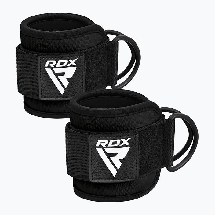 Paski z hakami na kostkę RDX Gym Ankle Pro A4 black 2
