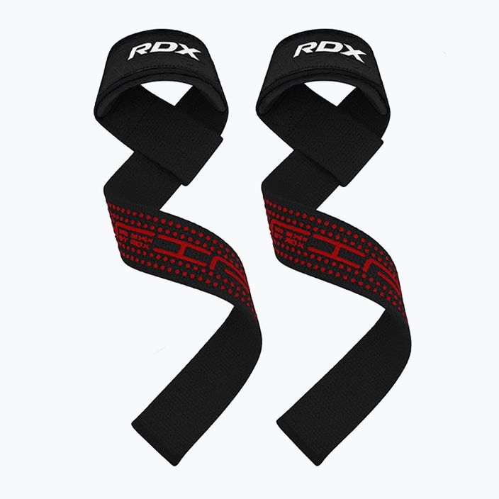 Paski do podnoszenia ciężarów RDX S4 Weightlifting Wrist Straps black