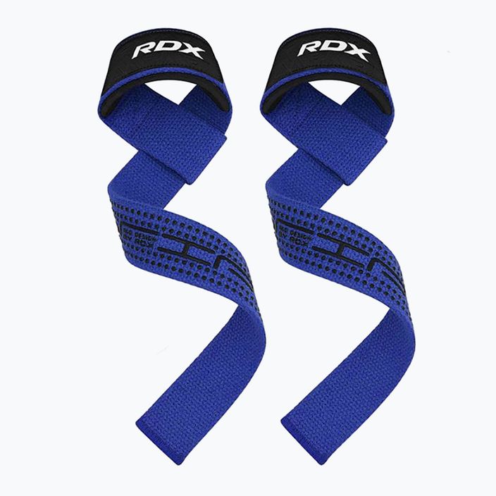 Paski do podnoszenia ciężarów RDX S4 Weightlifting Wrist Straps blue