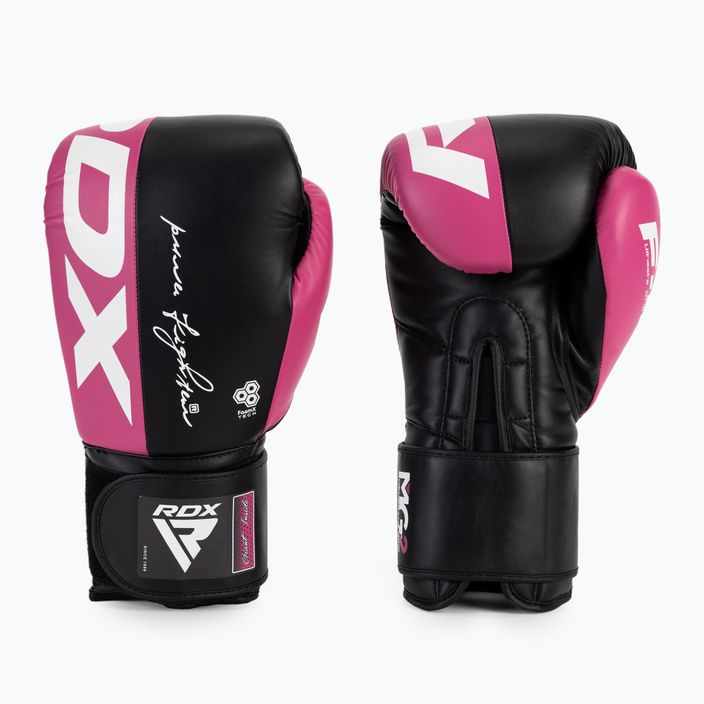 Rękawice bokserskie RDX REX F4 pink/black 3