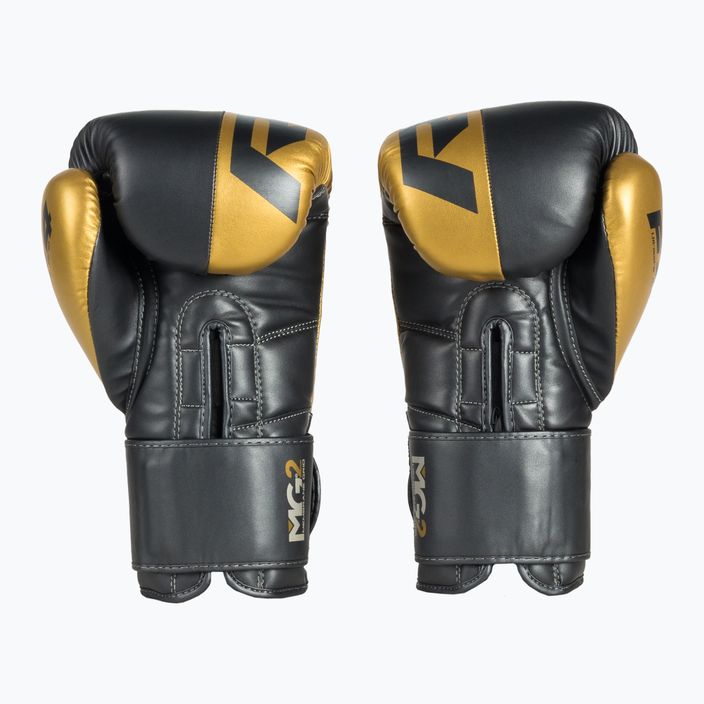 Rękawice bokserskie RDX Rex F4 golden/black 2