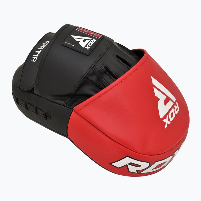 Łapy treningowe trenerskie RDX Focus Pad T1 red/black 4