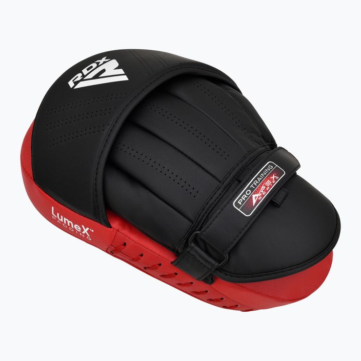 Łapy treningowe RDX Apex Curved Training Boxing Pads red 3