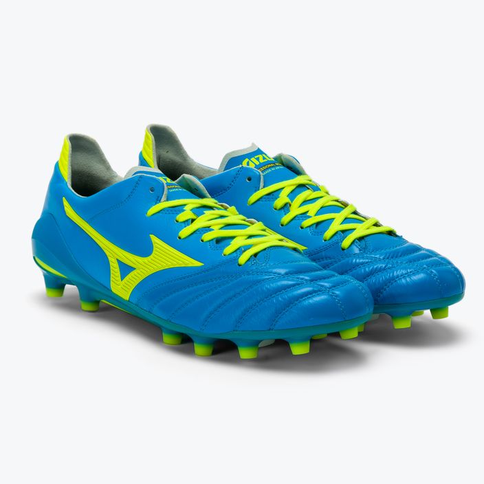 Buty piłkarskie męskie Mizuno Morelia Neo II MD żółte P1GA165144 5