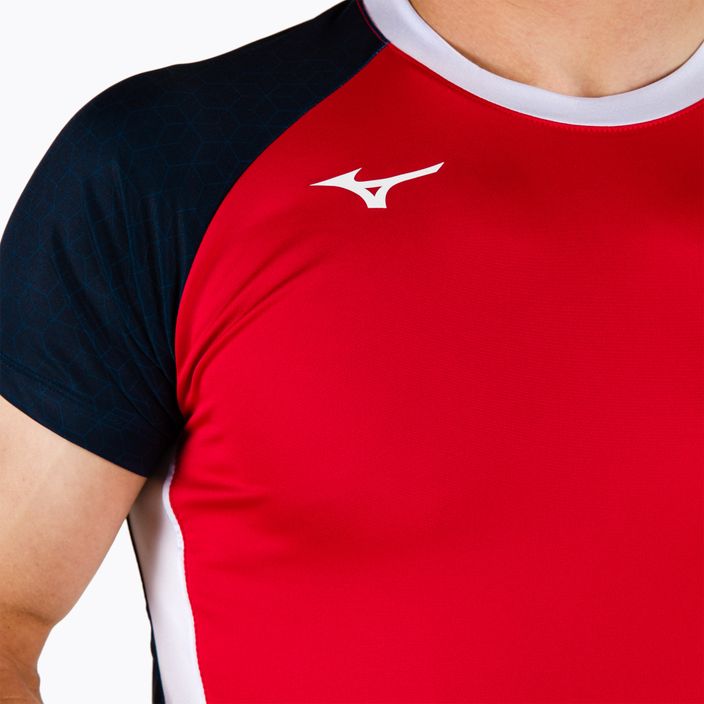 Koszulka meczowa męska Mizuno Premium High-Kyu czerwona V2EA700262 4