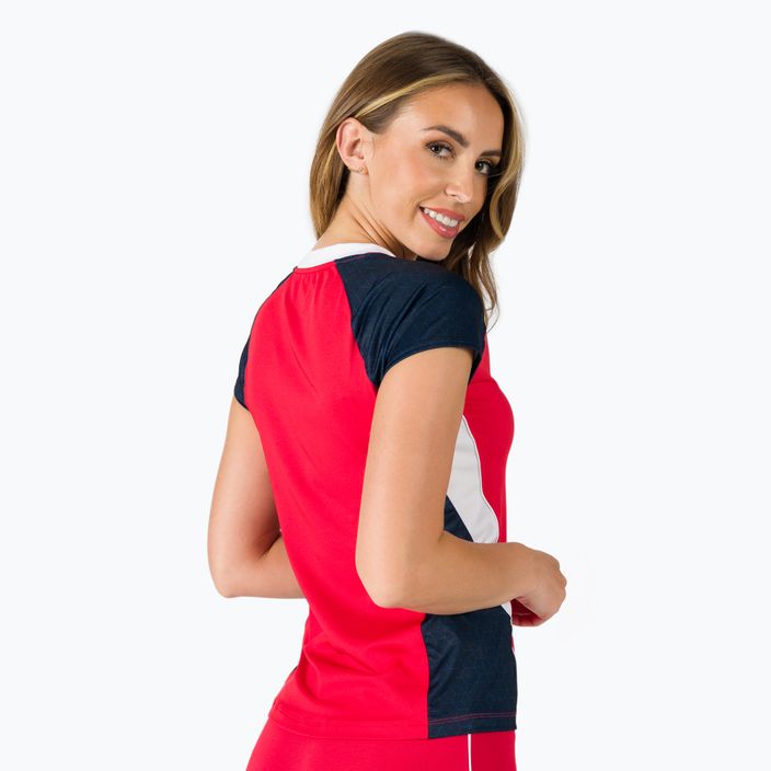 Koszulka meczowa damska Mizuno Premium High-Kyu czerwona V2EA72026 3