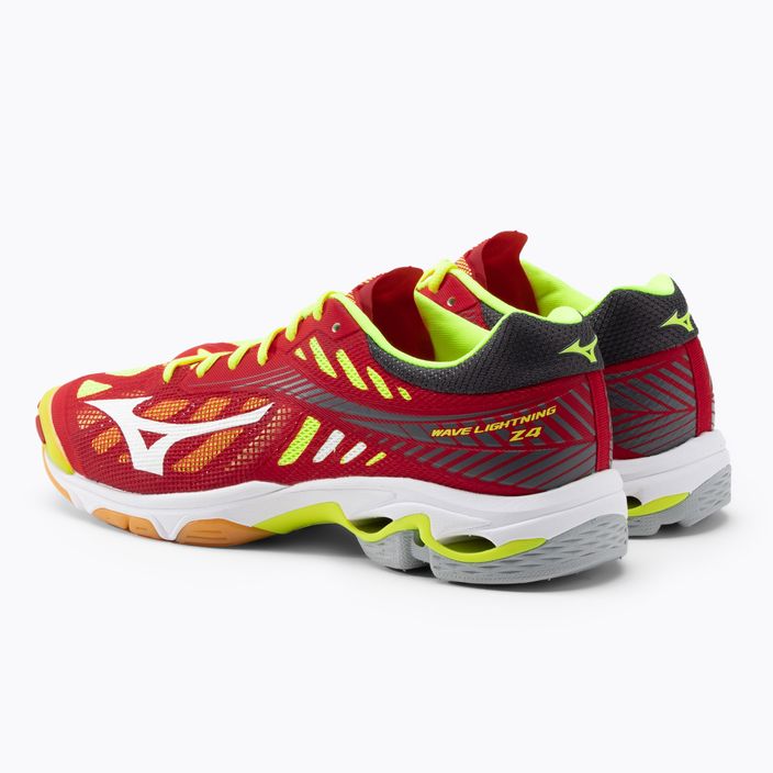 Buty do siatkówki męskie Mizuno Wave Lightning Z4  czerwone V1GA180001 3
