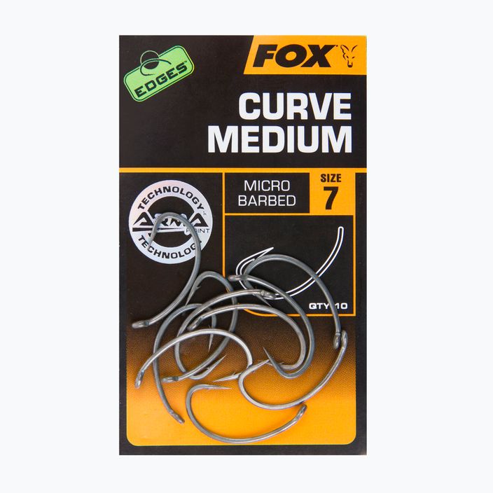 Haki karpiowe Fox International Edges Armapoint Curve Shank Medium 2