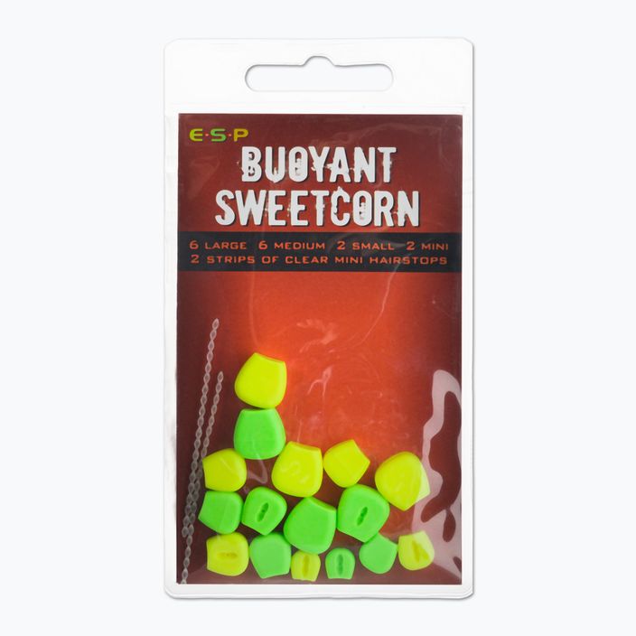 Przynęta sztuczna kukurydza ESP Buoyant Sweetcorn zielono - żółta ETBSCGY005 2