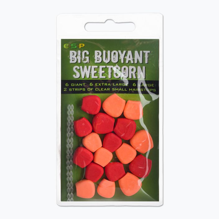 Przynęta sztuczna kukurydza ESP Big Buoyant Sweetcorn czerwono - pomarańczowa ETBSCOR004 2