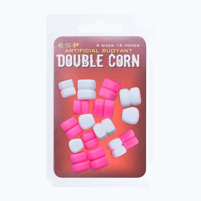 Przynęta sztuczna kukurydza ESP Double Corn Sweetcorn biało - różowa ETBDCWP01