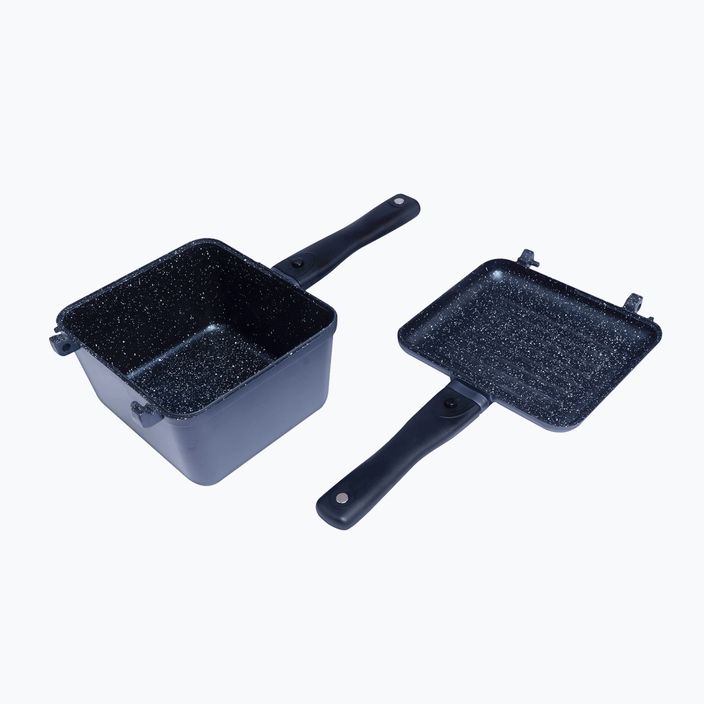 Zestaw produktów RidgeMonkey Connect Deep Pan and Griddle Granite Edition Rondel z Patelnią czarnych RM778 5
