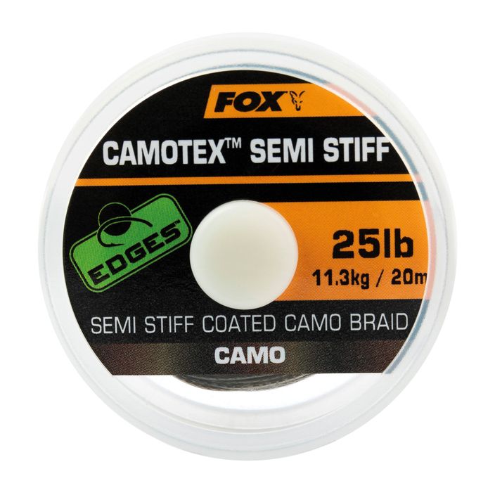 Plecionka karpiowa Fox International Camotex Semi Stiff camo 2