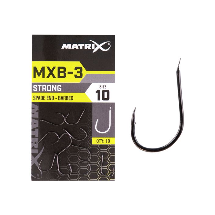 Haki do metody Matrix MXB-3 Barbed Spade End 10 szt. black nickel 2