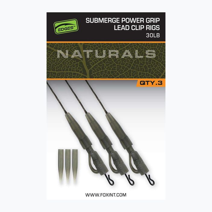 Przypony karpiowe Fox International Naturals Sub Power Grip Lead Clip 3 szt.