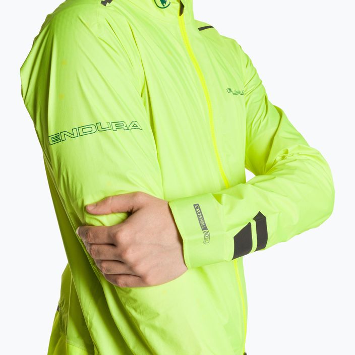 Kurtka rowerowa męska Endura Pro SL Waterproof hi-viz yellow 4