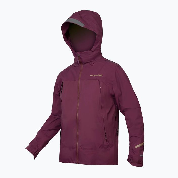 Kurtka rowerowa męska Endura MT500 Waterproof II aubergine 7