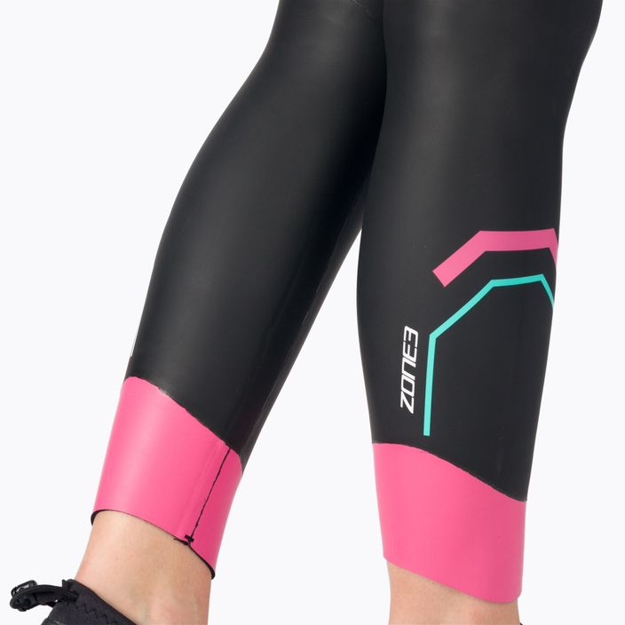 Pianka triathlonowa damska ZONE3 Agile black/pink/turquoise 8