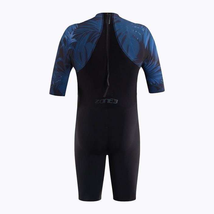 Strój startowy triathlonowy męski ZONE3 Swimskin black/blue 2