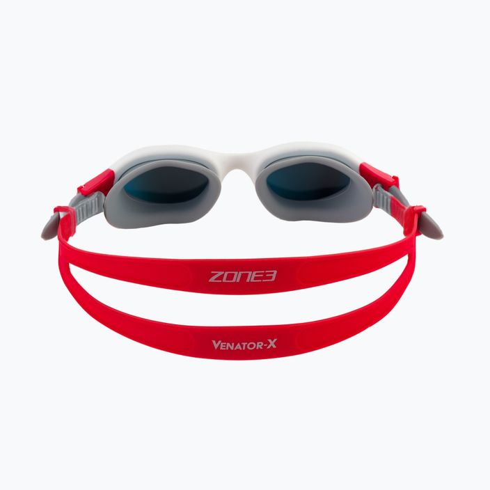 Okulary do pływania ZONE3 Venator-X silver/white/red 5