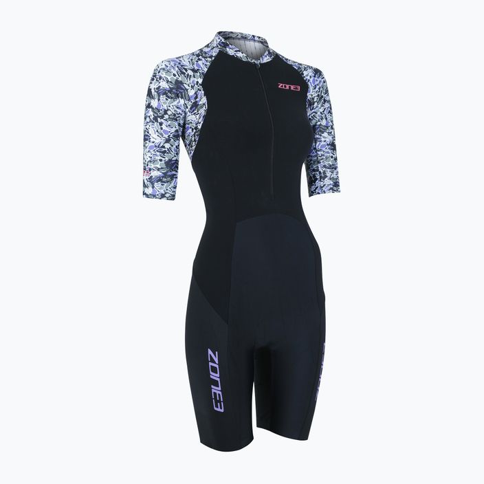 Kombinezon triathlonowy damski ZONE3 Lava Trisuit white/gravel